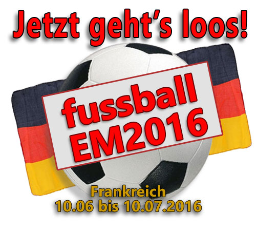 Fussball EM2016 Fanartikel für deine Nationalmannschaft bei allen EM-Spielen in Frankreich mit Trikots, Schals, Mützen, T-Shirts und mehr!.